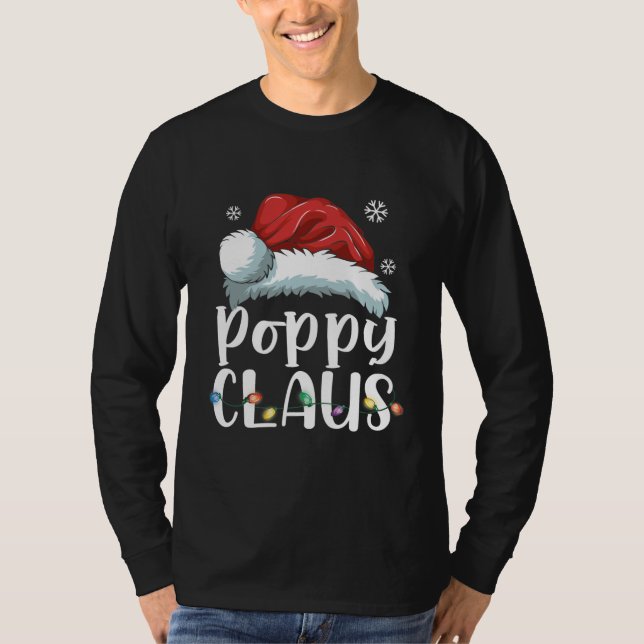 Poppy Claus Camisa Natal Família Pajama (Frente)