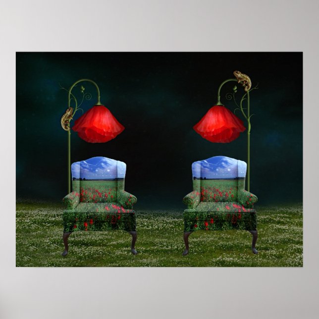 Poppy Dreams & Chameleon Schemes Poster (Frente)