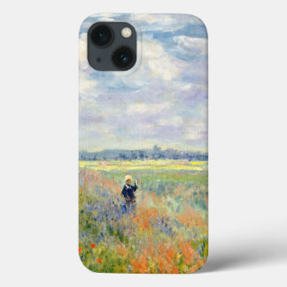 Poppy Fields perto do Argenteuil por Claude Monet