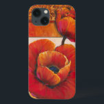 Poppy Flowers on Tan and Orange Background<br><div class="desc">You can almost feel the texture of the petals on these poppy flowers painted by Tim O'Toole. They blend perfectly with the tan and orange background,  creating a splendidly poetic vision. Buy it for your home or give it as a gift!</div>
