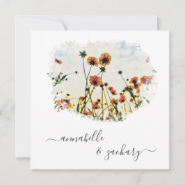 *~* POPPY RSVP - Código QR AR9 Convite Floral