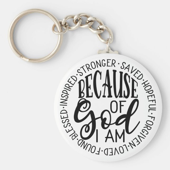 Por causa de Deus Chaveiro (Frente)