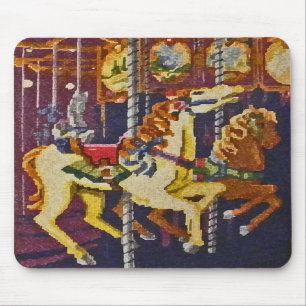 Por cavalos Mousepad do carrossel