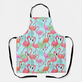Por Cima do Retro-Cubo Flamingo Apron, Rosa