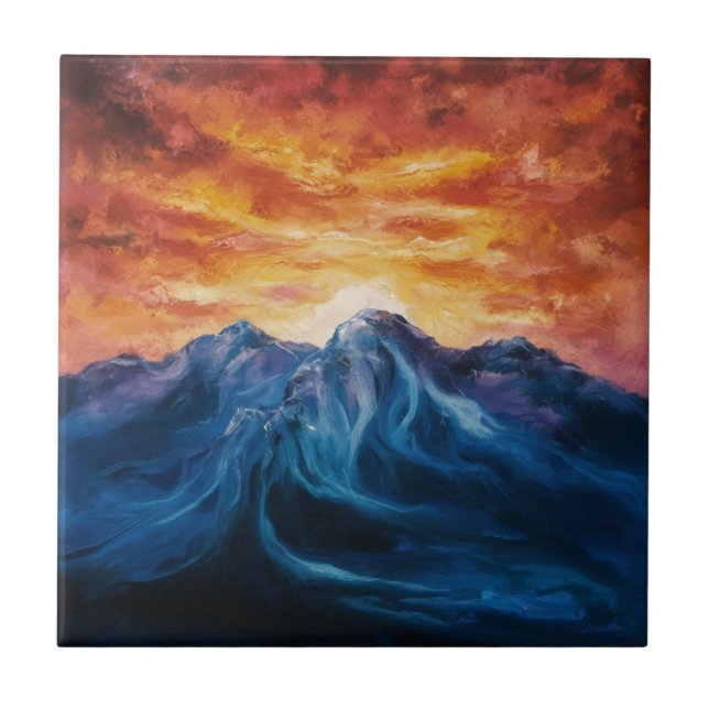 pôr do sol abstrato (Frente)