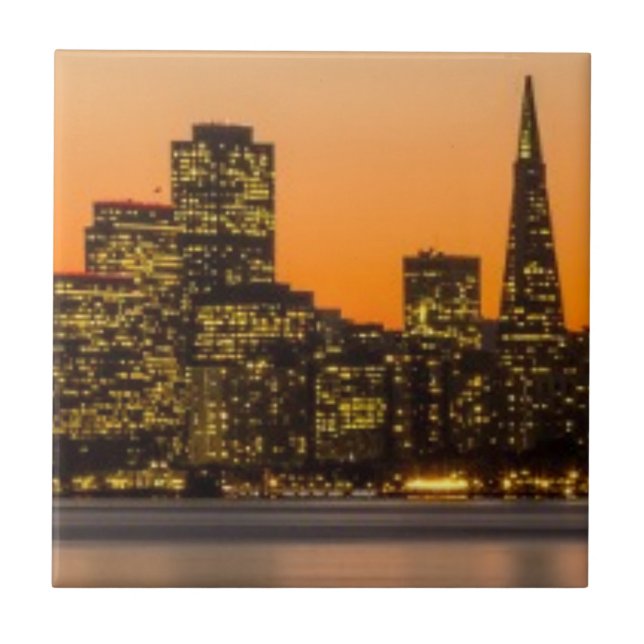 Por do sol bonito em San Francisco (Frente)