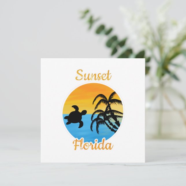 Pôr do sol bonito na Flórida (Em pé/Frente)