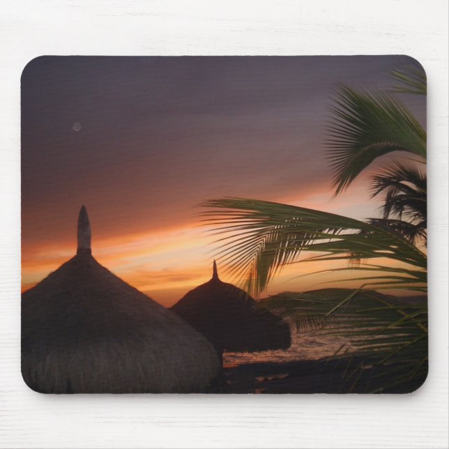 Por do sol da beleza Mousepad (Frente)
