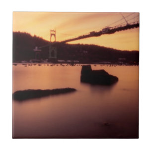 Por do sol da ponte de St Johns