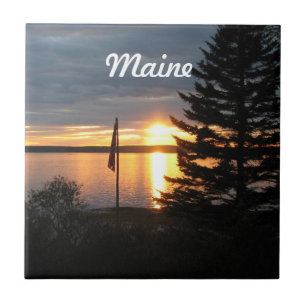 Por do sol de Maine