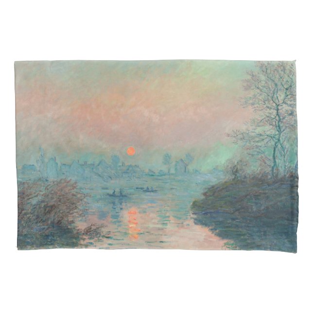 Pôr do sol de Monet no Sena Arte Fina Impressionis (Frente)