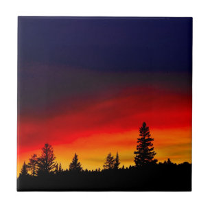 Por do sol de Yellowstone