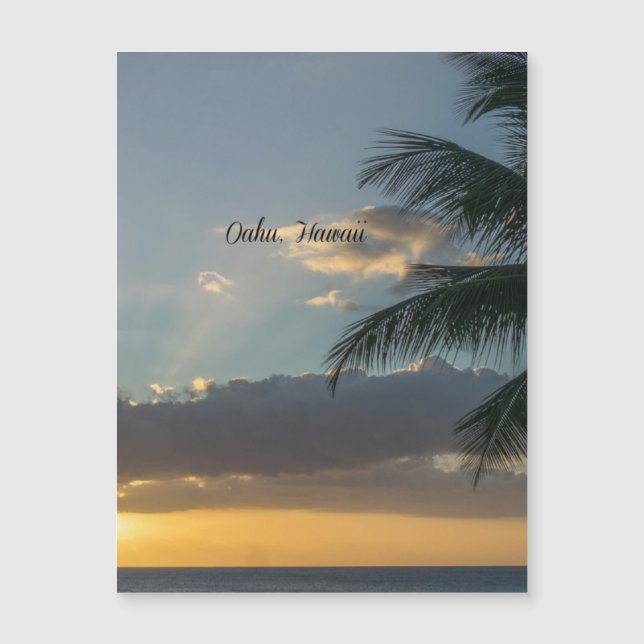 Pôr do sol em Oahu, Havaí (Frente)