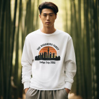 Pôr do sol em Tóquio Japão Camisa de manga longa p