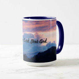 Pôr do sol MAGNÍFICO Caneca de café Crepúsculo Azu