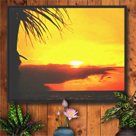 Pôr do sol Malecon 2441 Impressão em tela de arte