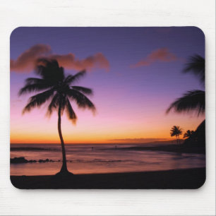Por do sol Mousepad de Kauai Havaí