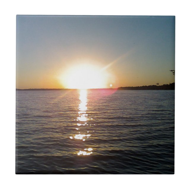 Por do sol na albufeira (Frente)