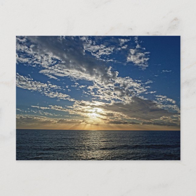 Pôr do sol na Ligúria - Cartão postal Cinque Terre (Frente)