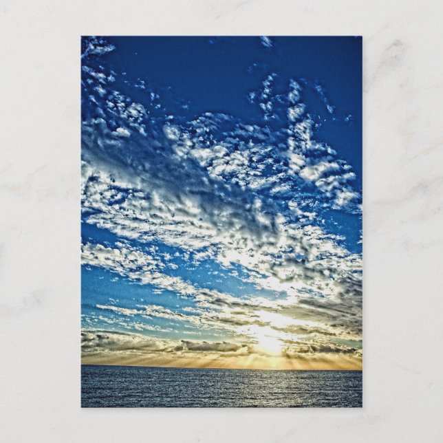 Pôr do sol na Ligúria - Cartão postal Cinque Terre (Frente)