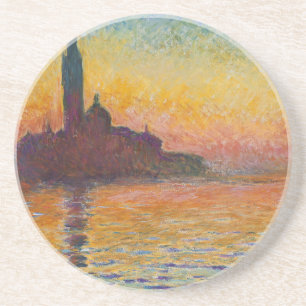 Por do sol na porta copos de Veneza