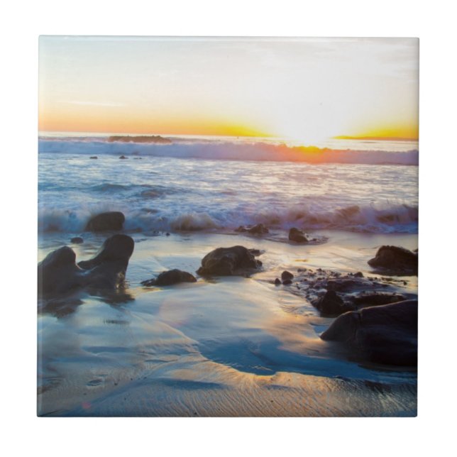 Por do sol na praia (Frente)