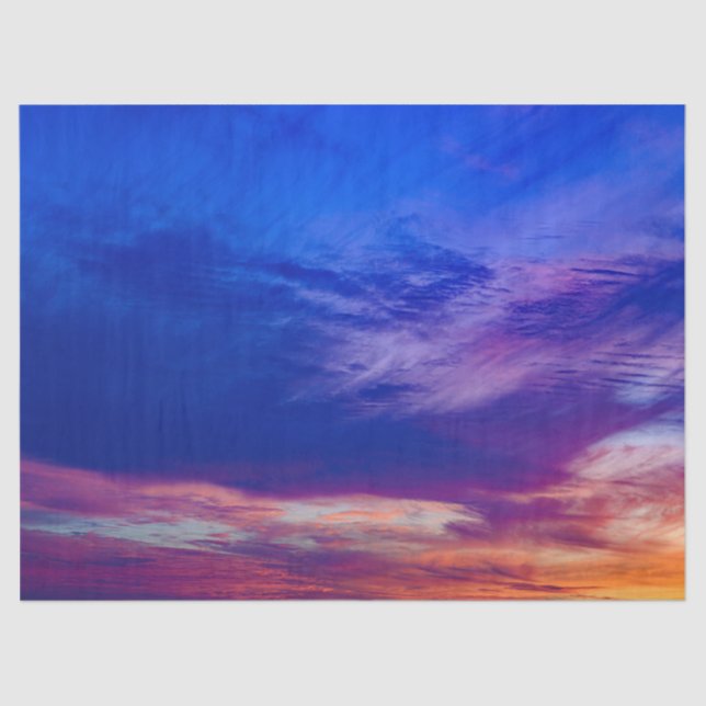 pôr do sol na praia 3 lenços de papel (Frente )