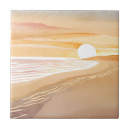 Pôr do Sol na Praia Aquarela | Belo Amarelo