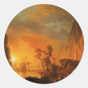 Por do sol nas etiquetas de Montanhas Rochosas