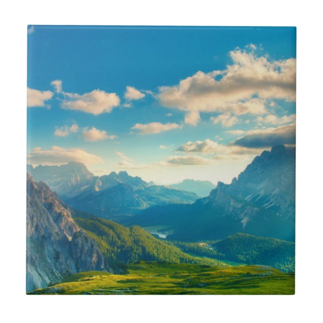 Por do sol nas montanhas (Frente)