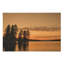 Pôr do sol no lago