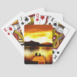 Pôr do Sol no Pier - Baralho de Cartas