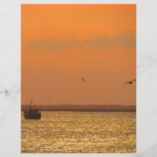 Pôr do sol no porto