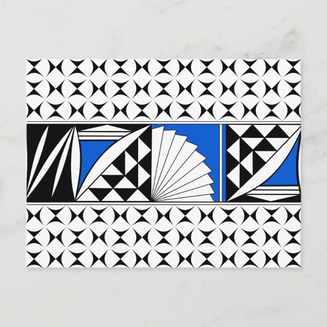 Pôr do Sol no Sudoeste do Cartão Azul (Frente)