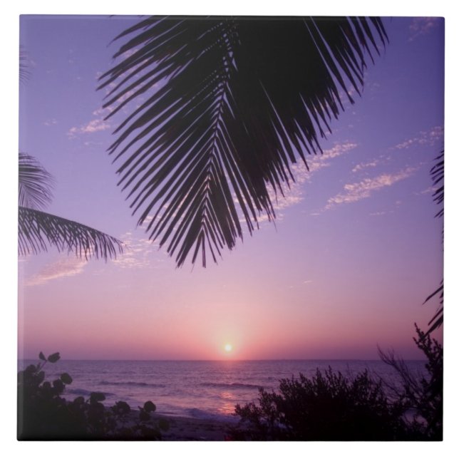 Pôr do sol no West End, Cayman Brac, Ilhas Cayman, (Frente)