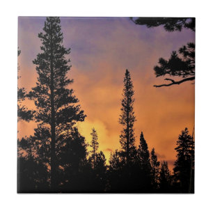 Pôr do sol nos prados de Tuolumne, Yosemite, CA