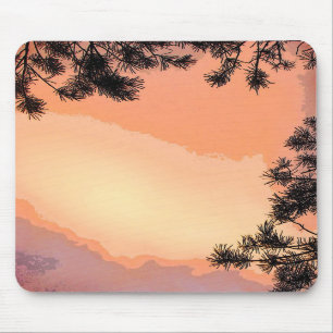 Por do sol Piney Mousepad