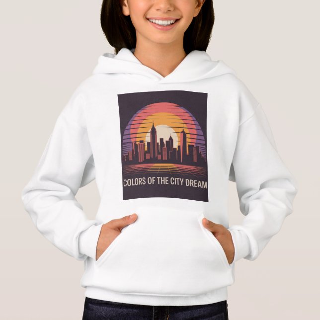 Pôr do sol retrô na cidade de Nova York (Frente)