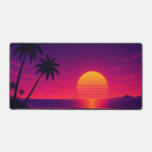 Pôr do Sol Retro Synthwave