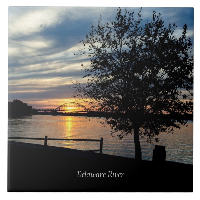Pôr do sol, Rio Delaware, (Frente)
