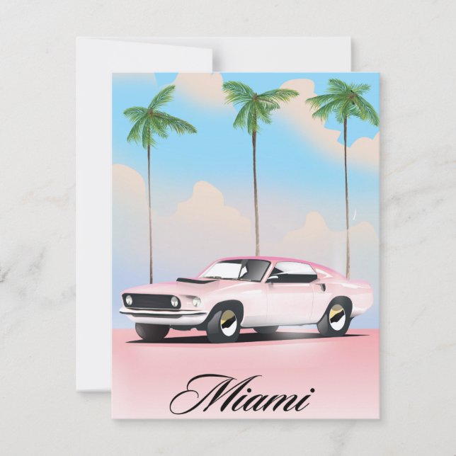 Pôr do Sol Rosa de Miami (Frente)