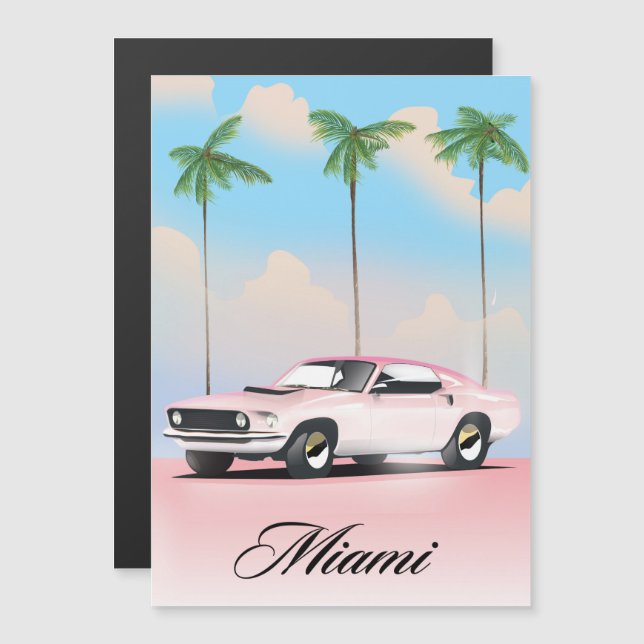 Pôr do Sol Rosa de Miami (Frente/Verso)