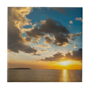 Pôr do sol sobre o oceano, Fiji