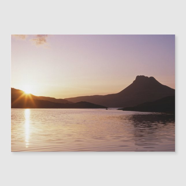 Pôr do sol Stac Pollaidh Escócia (Frente)