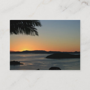 Por do sol tropical da ilha - certificado de
