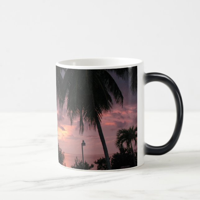 Por do sol tropical em uma caneca morphing (Direita)