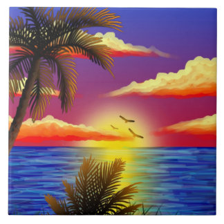 por do sol tropical surpreendente