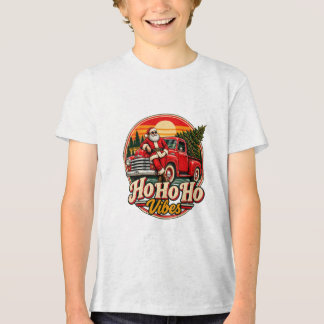 Pôr do Sol Vintage Papai Noel Caminhão Vermelho Vi