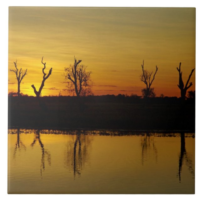 Pôr do sol, Yellow Water Billabong (Frente)