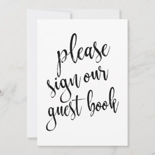 Por Favor Assine Nosso Livro de Visitas Sinal Affo